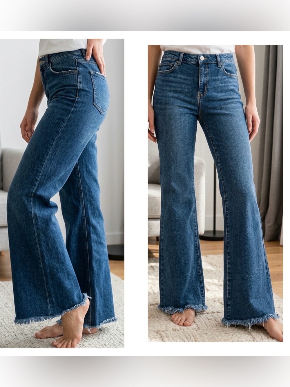Risen Jeans Urban Grace High Rise Frayed Hem Flare Jeans Women’s Sz 15 Juniors
